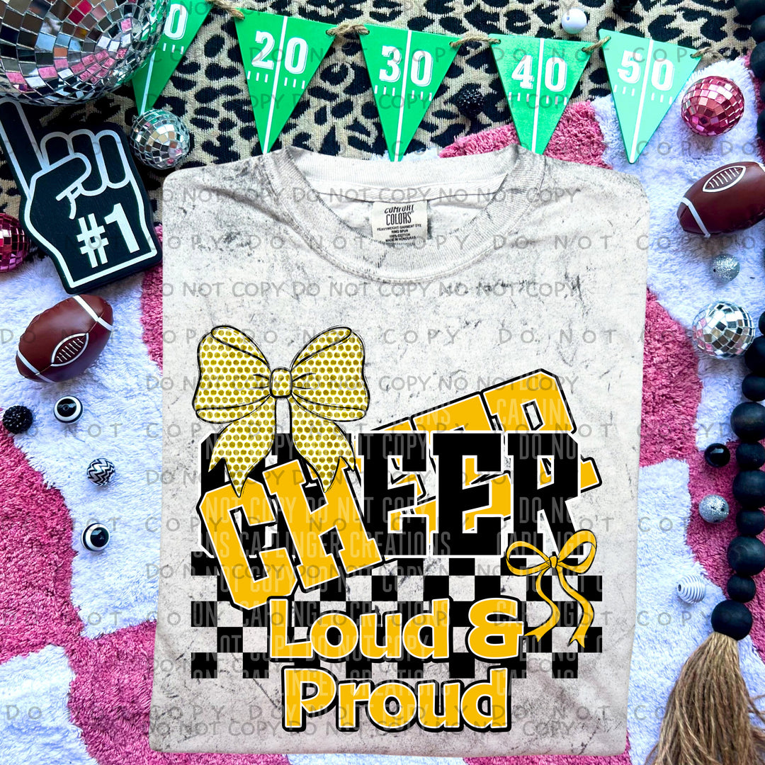 Loud And Proud Cheer DTF Print