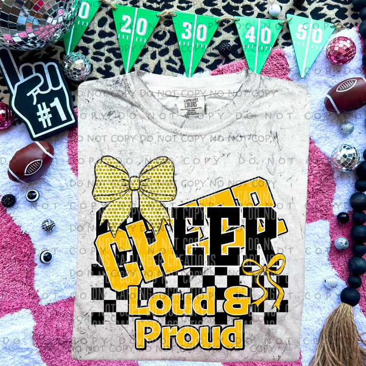 Loud And Proud Cheer DTF Print