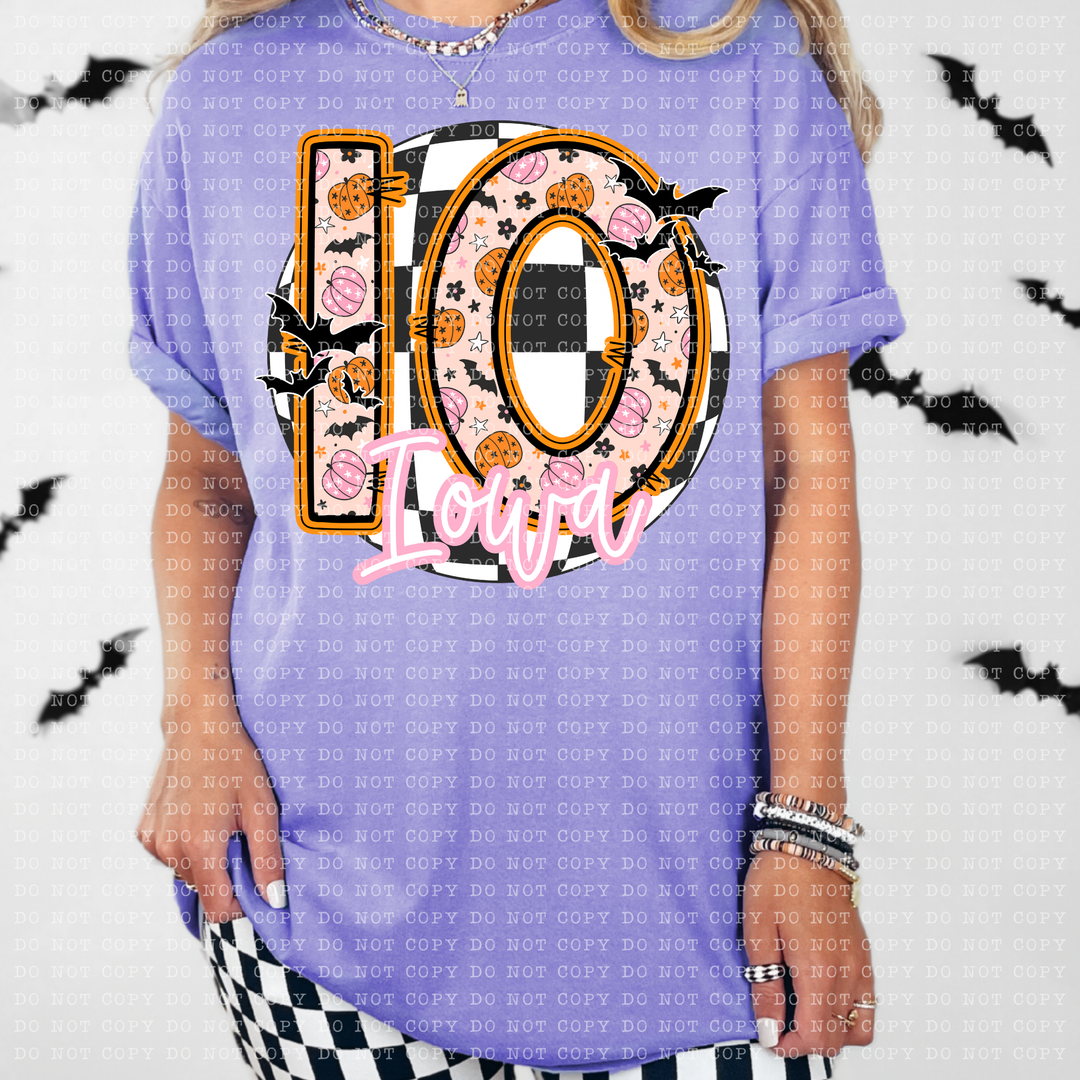 Pumpkin Batty States DTF Print
