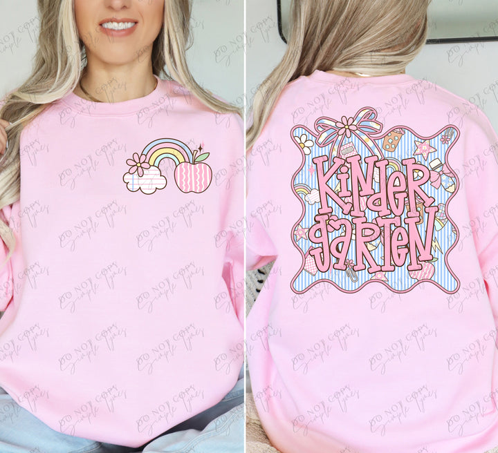 Seersucker Grade Frames Grade Levels Back Print ONLY DTF Print