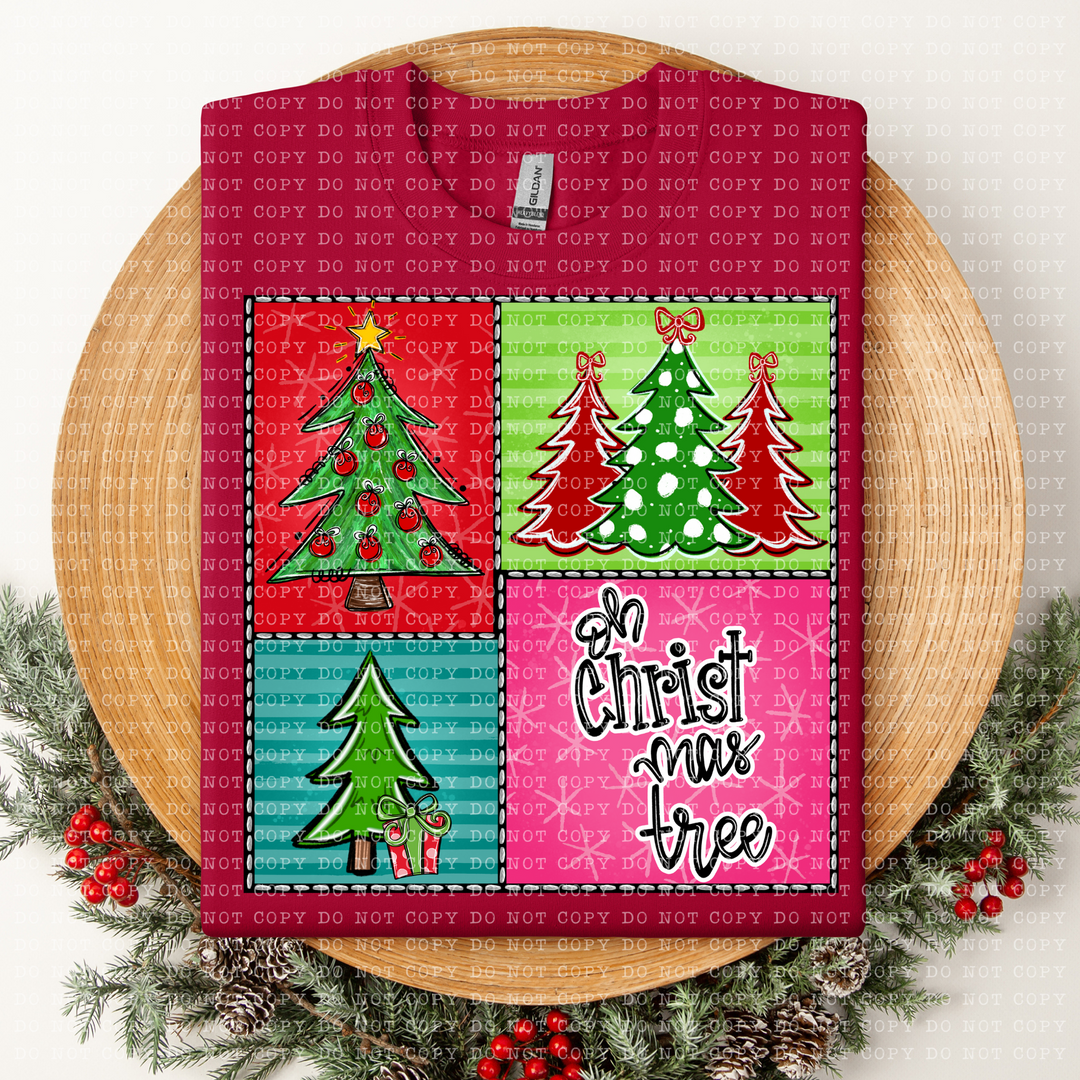 Oh Christmas Tree Square DTF Print