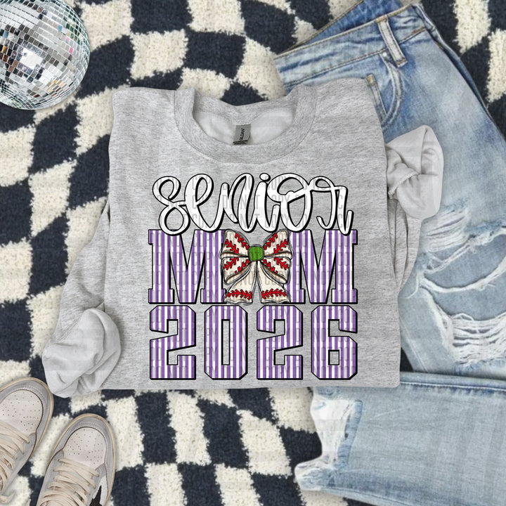 Senior Mom Baseball DTF Print