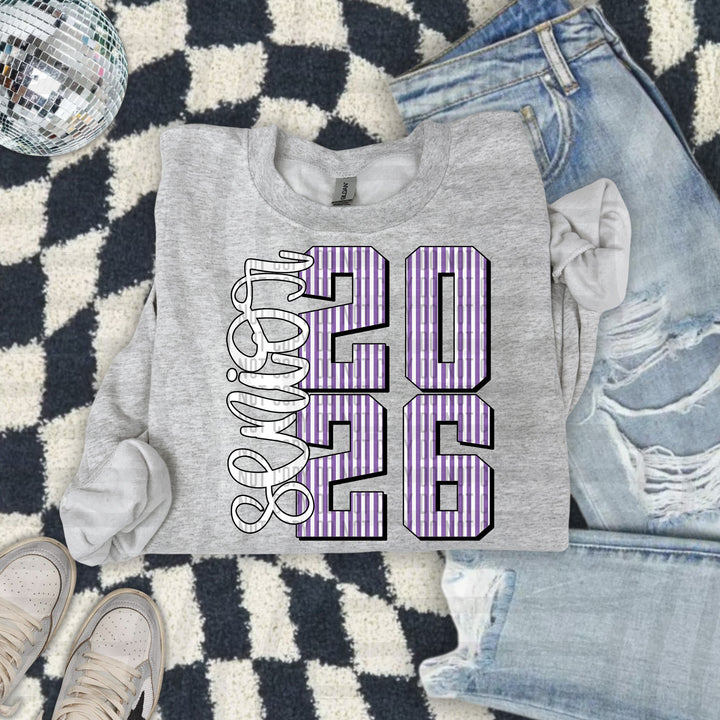 Senior 2026 Seersucker DTF Print