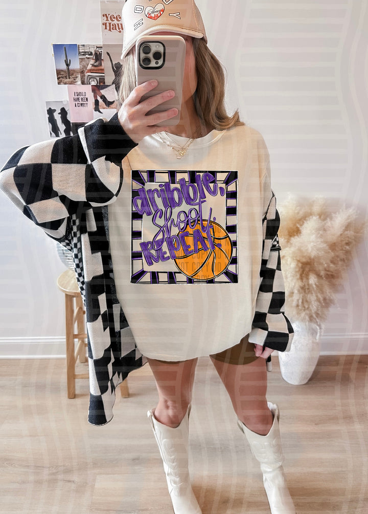 Dribble Shoot Repeat DTF Print