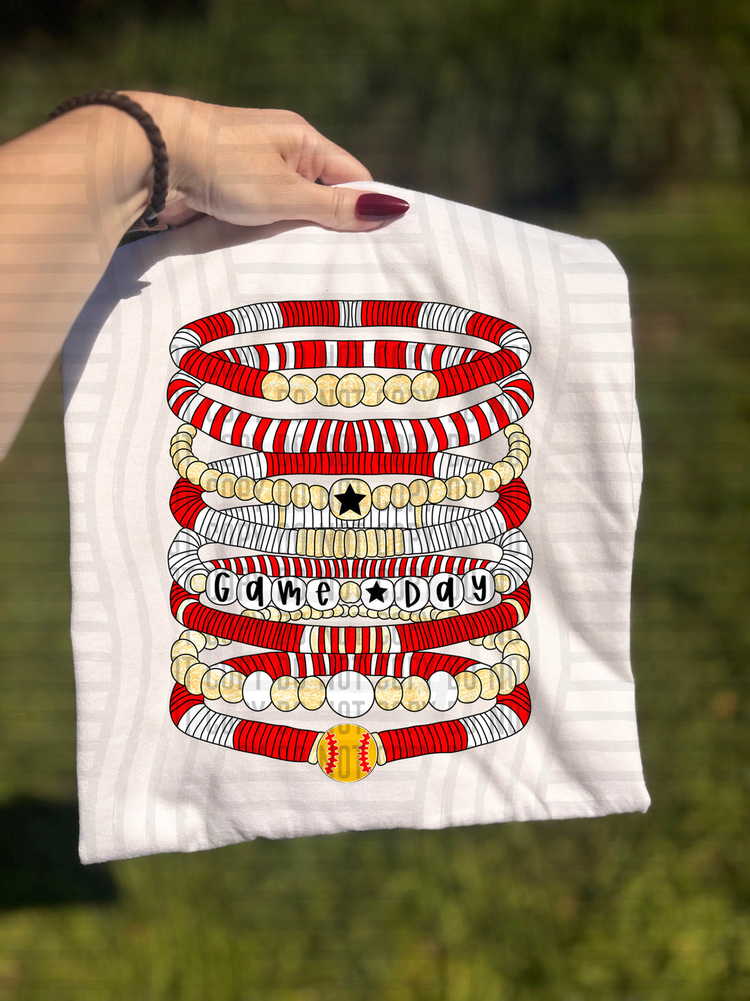 Softball Bracelets DTF Print