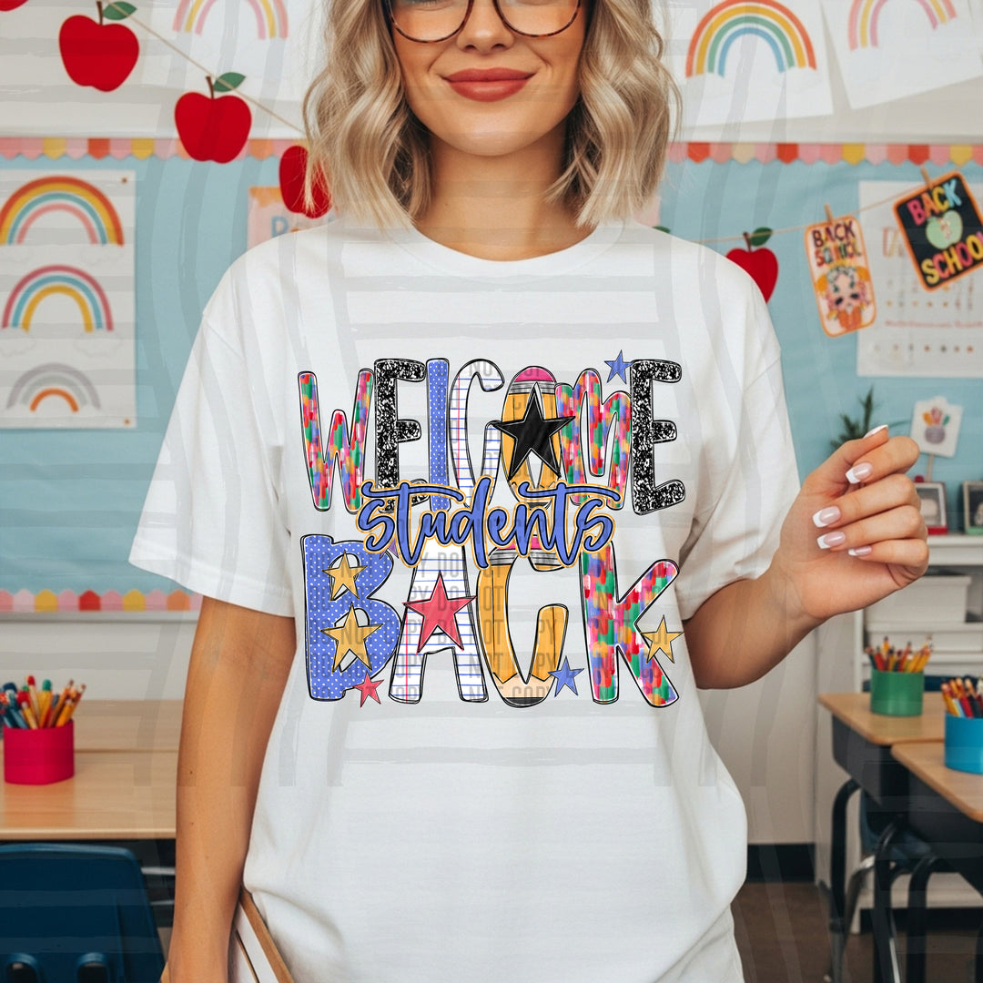 Welcome Back Grades DTF Print