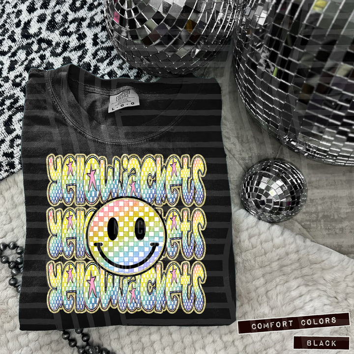 Rainbow Smiley Triple Stack DTF Print