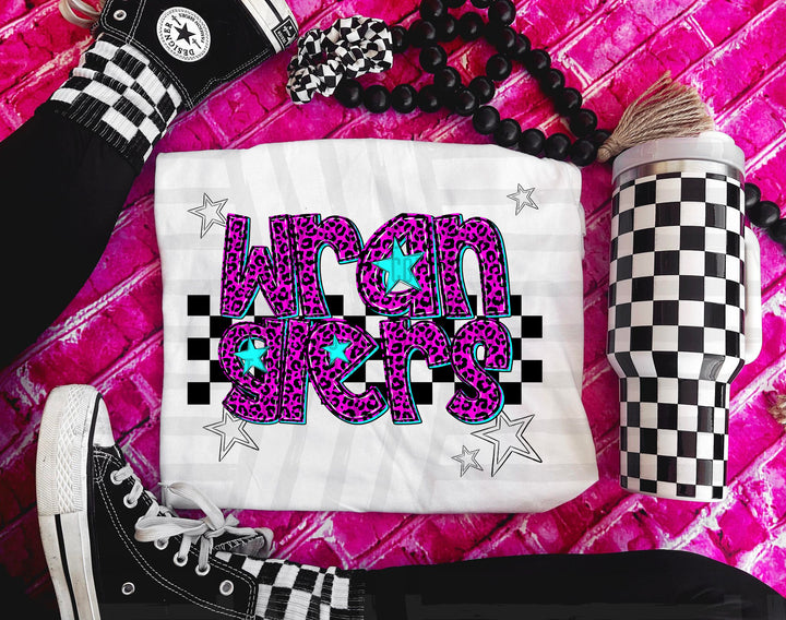 Pink Neon Leopard DTF Print