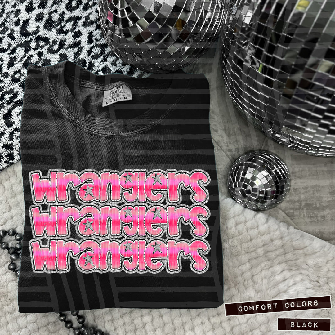 Pink Triple Stacked DTF Print