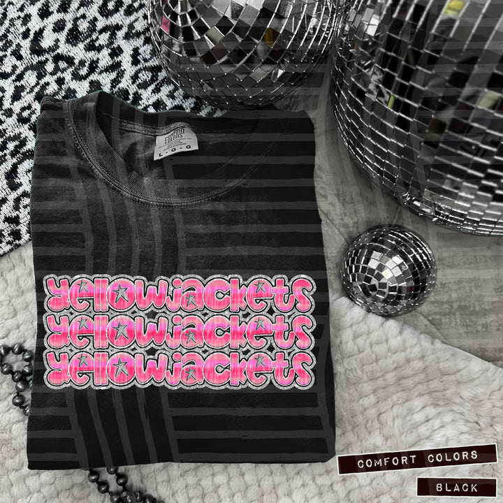 Pink Triple Stacked DTF Print
