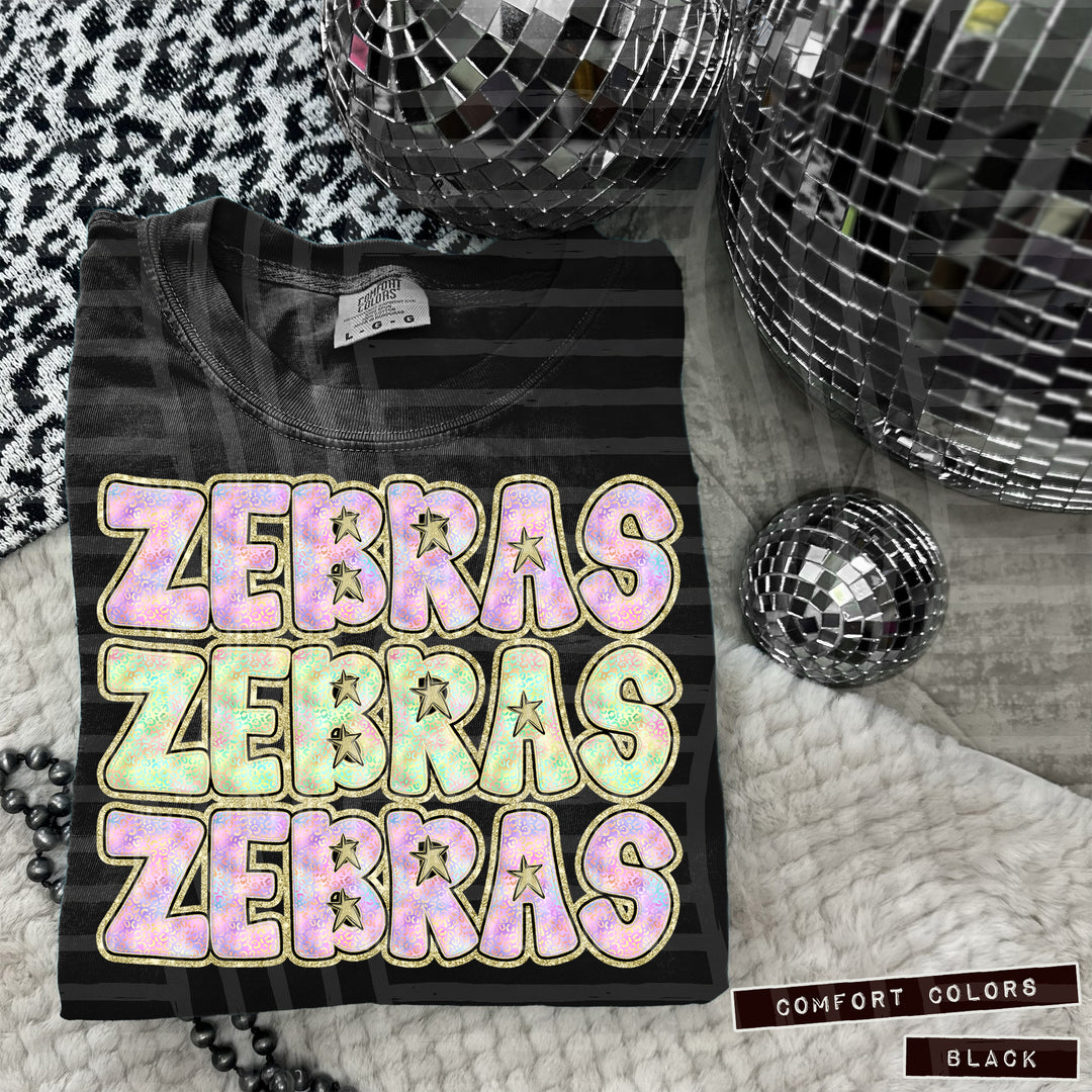 Iridescent Leopard DTF Print