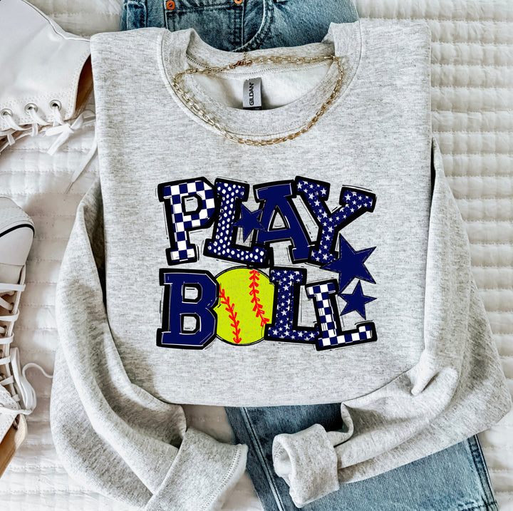 Play Ball Softball DTF Print