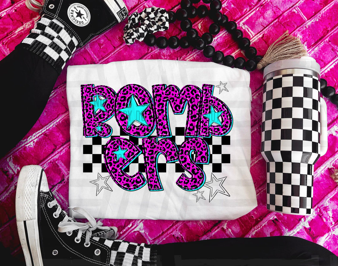 Pink Neon Leopard DTF Print