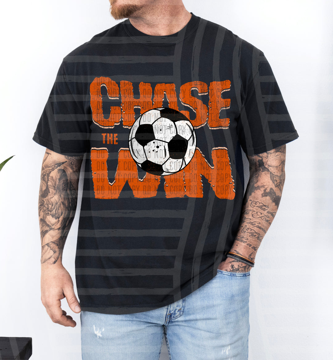 Chase The Win Soccer DTF Print