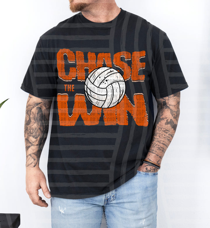 Chase The Win volleyball DTF Print