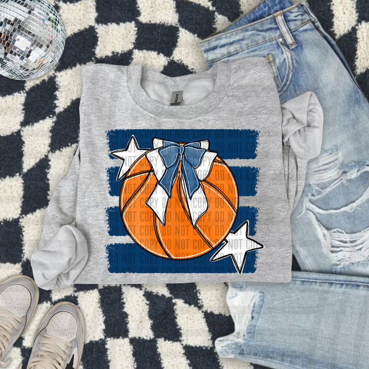 Basketball Bow DTF Print