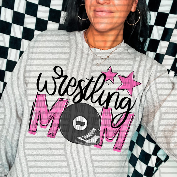 Sports Mom Wrestling DTF Print