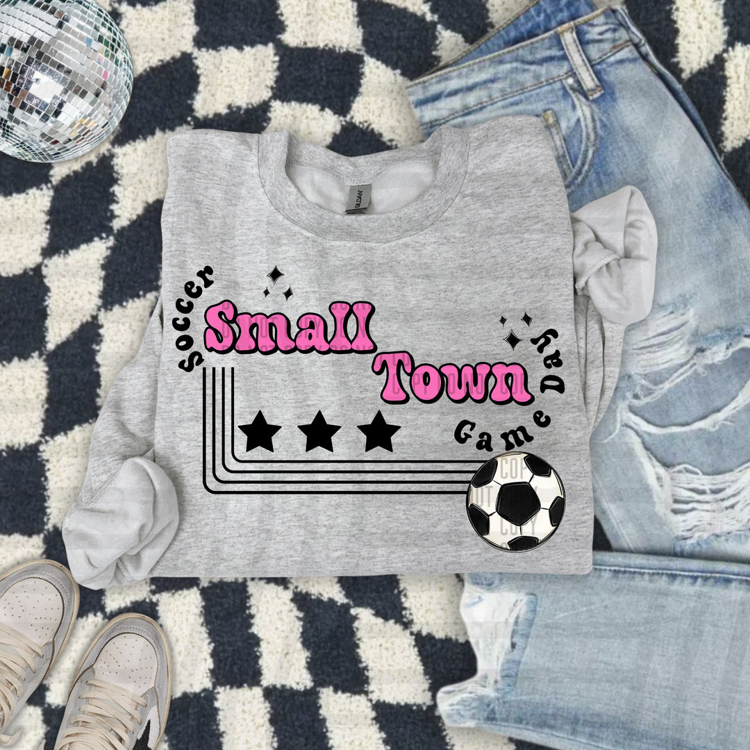 Small Town Soccer DTF Print