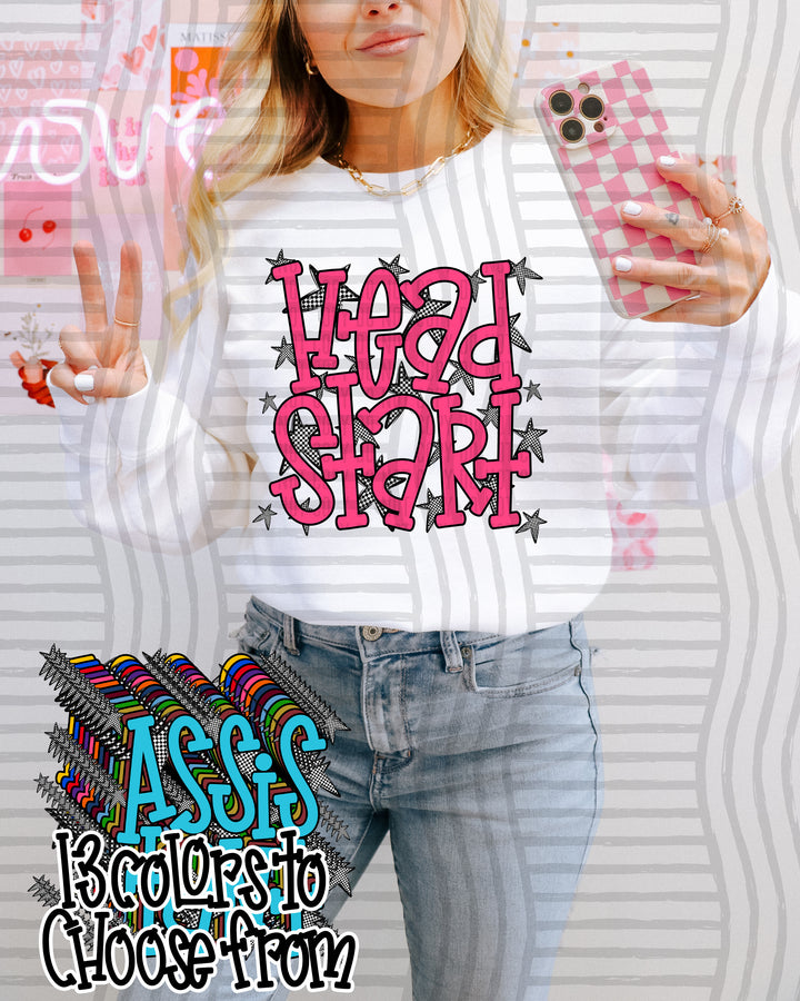 School Names Occupations Red DTF Print