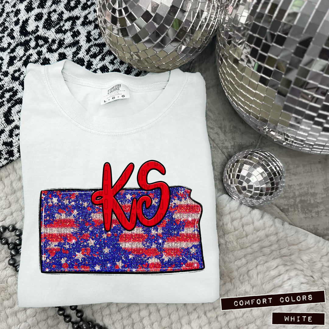 RWB States DTF Print