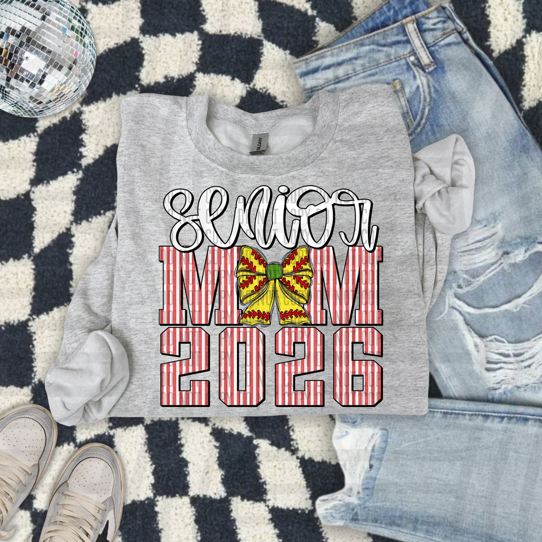 Senior Mom Softball DTF Print
