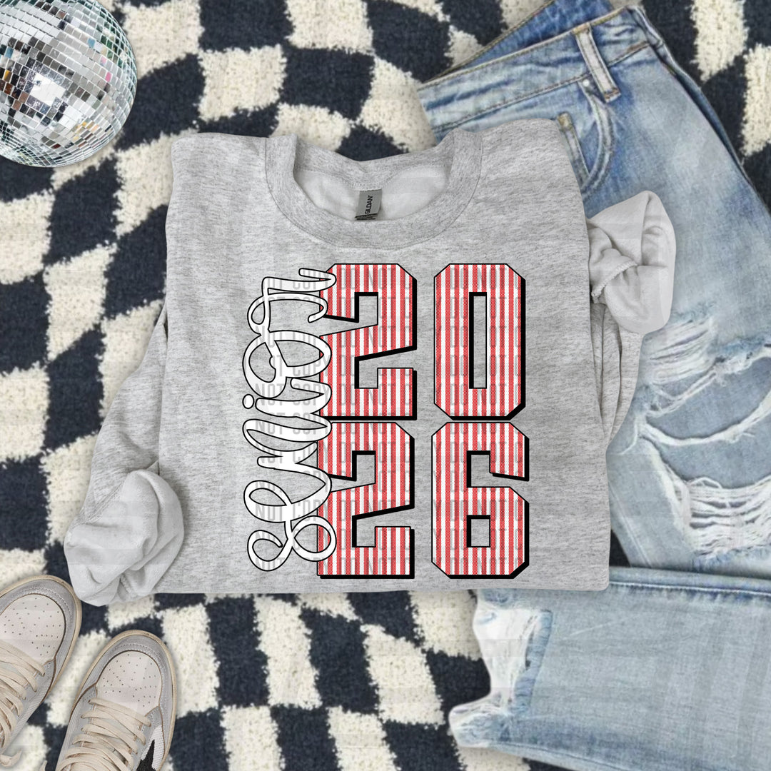 Senior 2026 Seersucker DTF Print