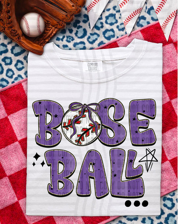 Baseball Retro DTF Print