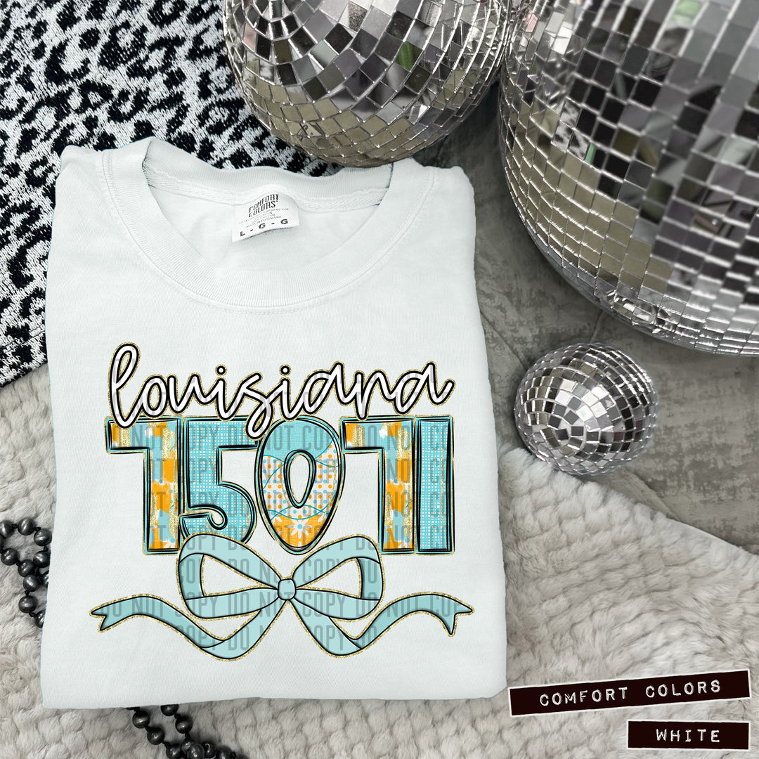 Dotted Daisy Zip Codes DTF Print