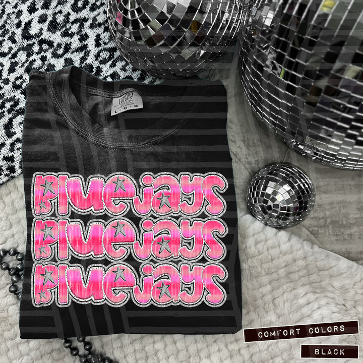 Pink Triple Stacked DTF Print