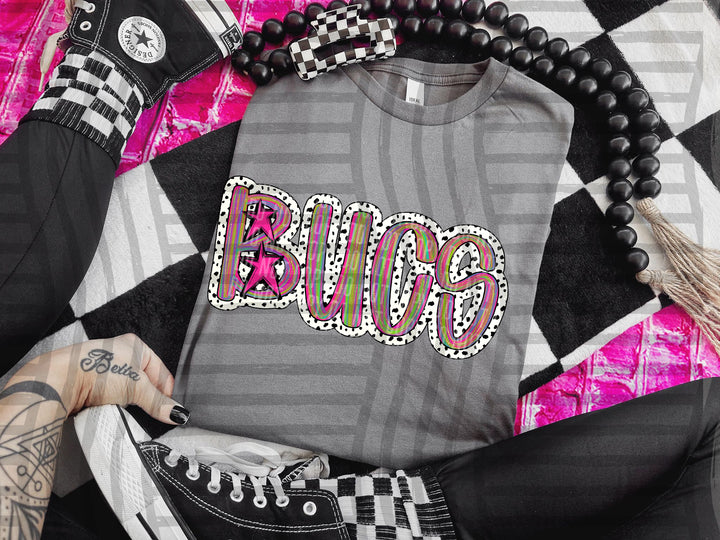 Brushstroke Dots DTF Print