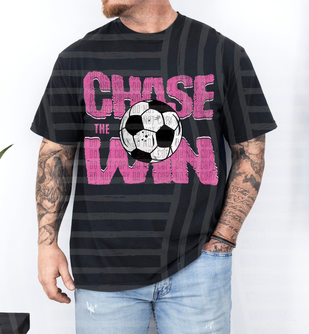Chase The Win Soccer DTF Print