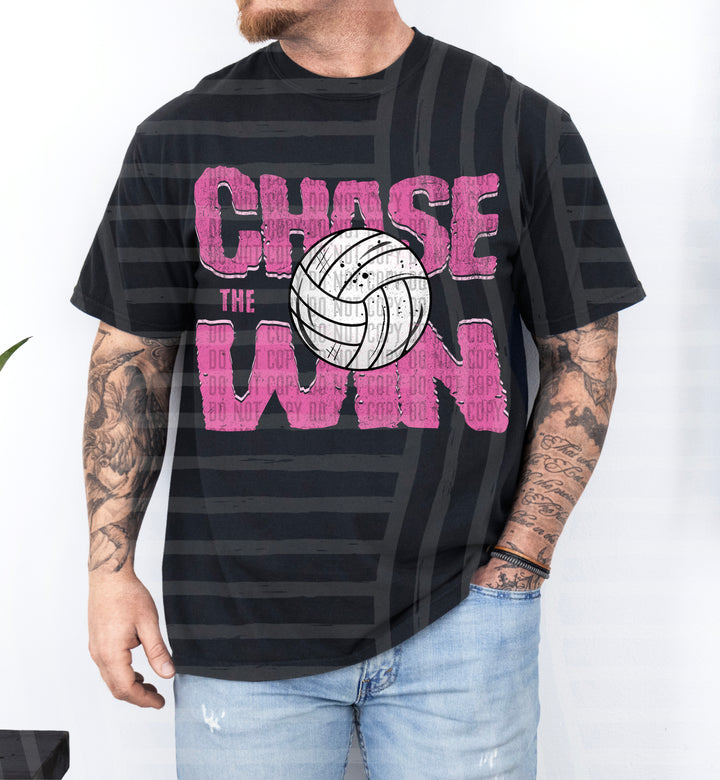 Chase The Win volleyball DTF Print