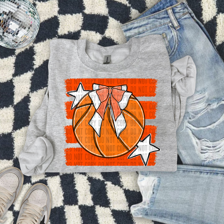Basketball Bow DTF Print