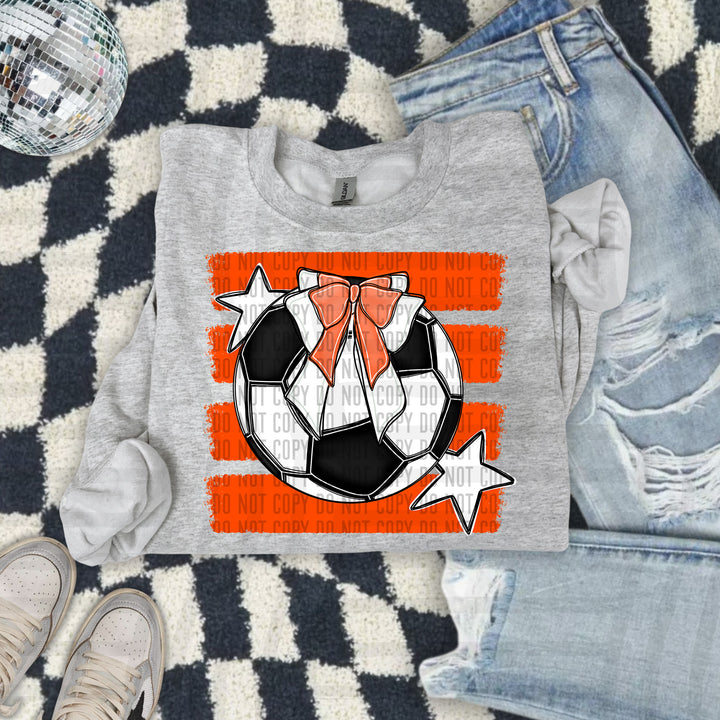 Soccer Bow DTF Print