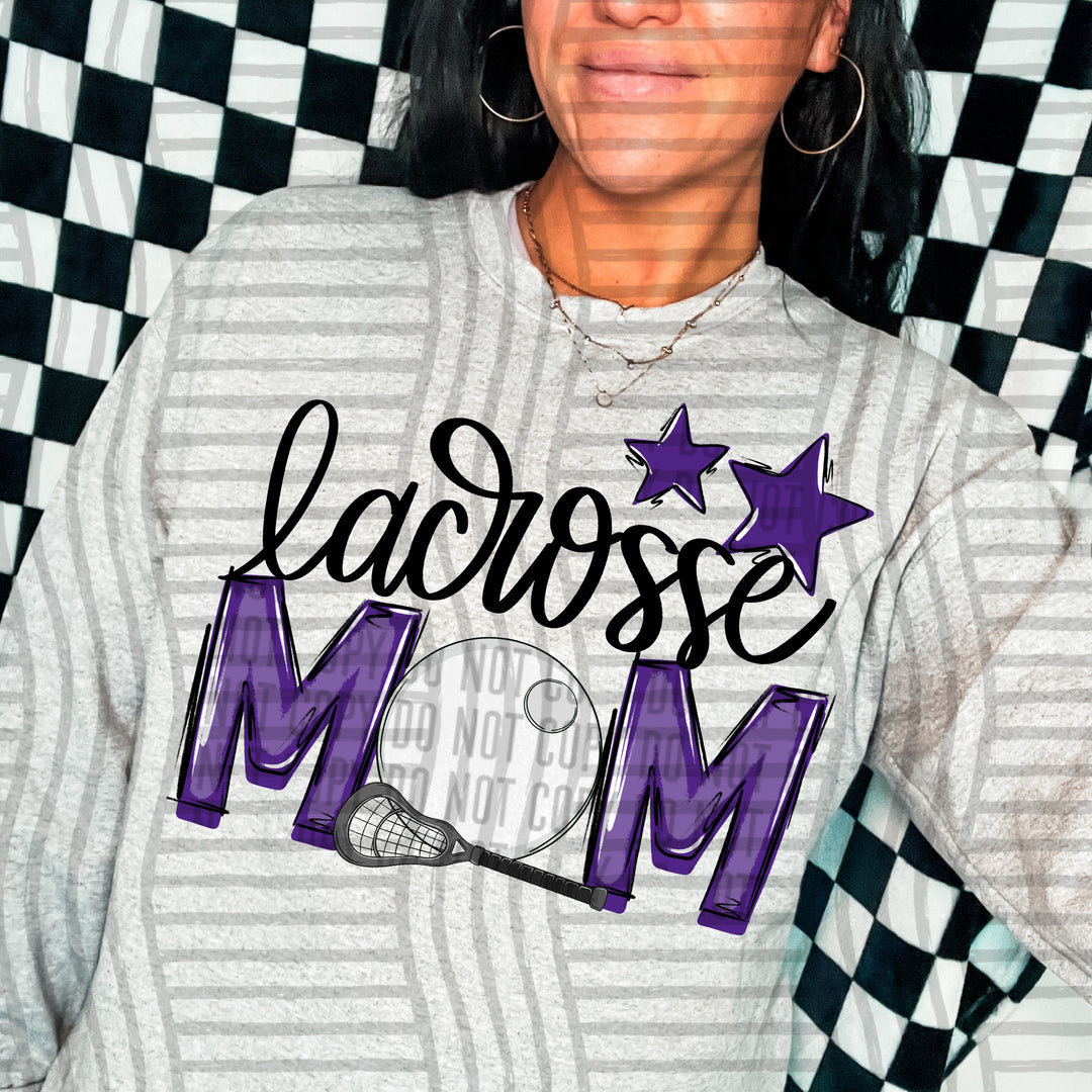 Sports Mom Lacrosse DTF Print