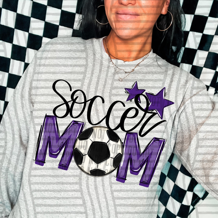 Sports Mom Soccer DTF Print