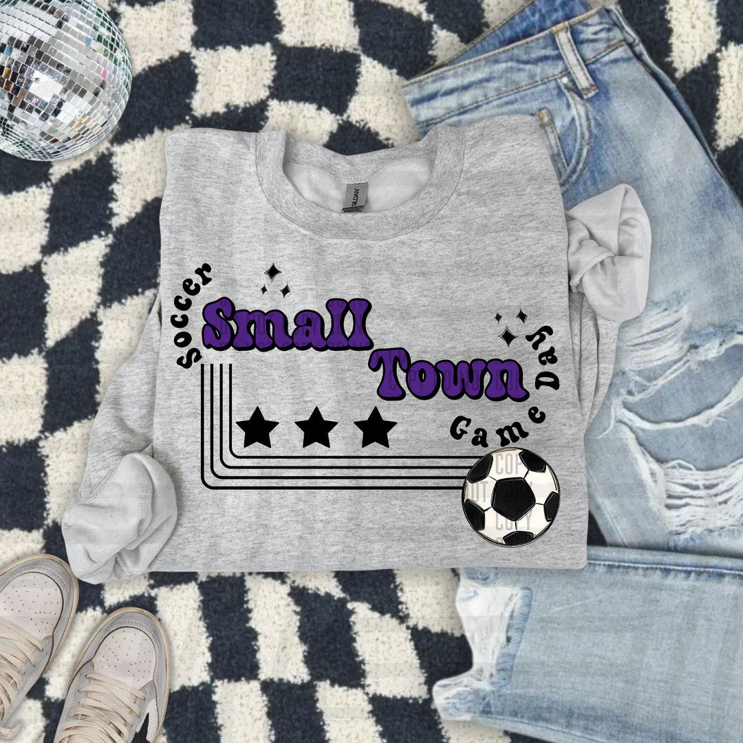 Small Town Soccer DTF Print
