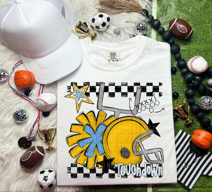 Helmet Pom Colors DTF Print