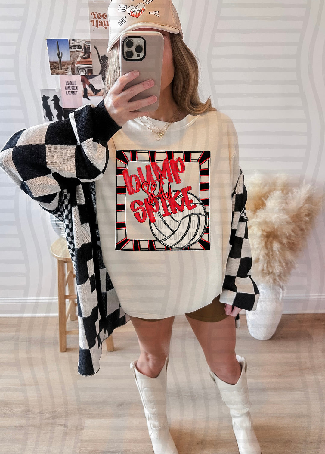 Bump Set Spike Volleyball DTF Print