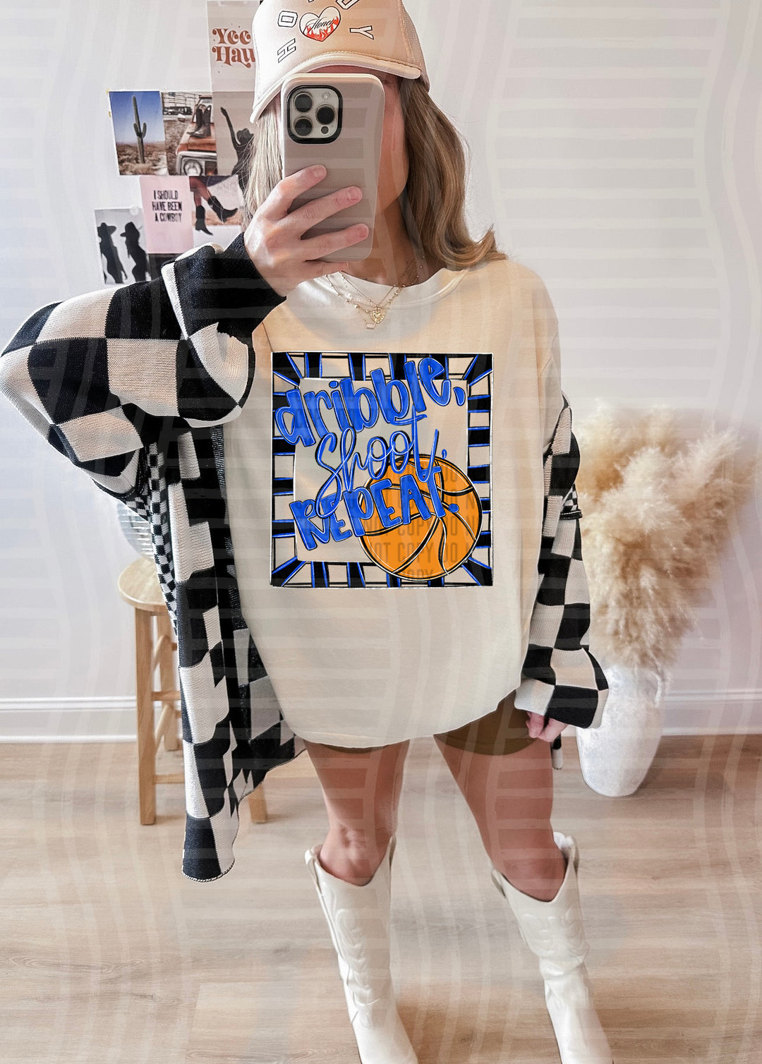 Dribble Shoot Repeat DTF Print