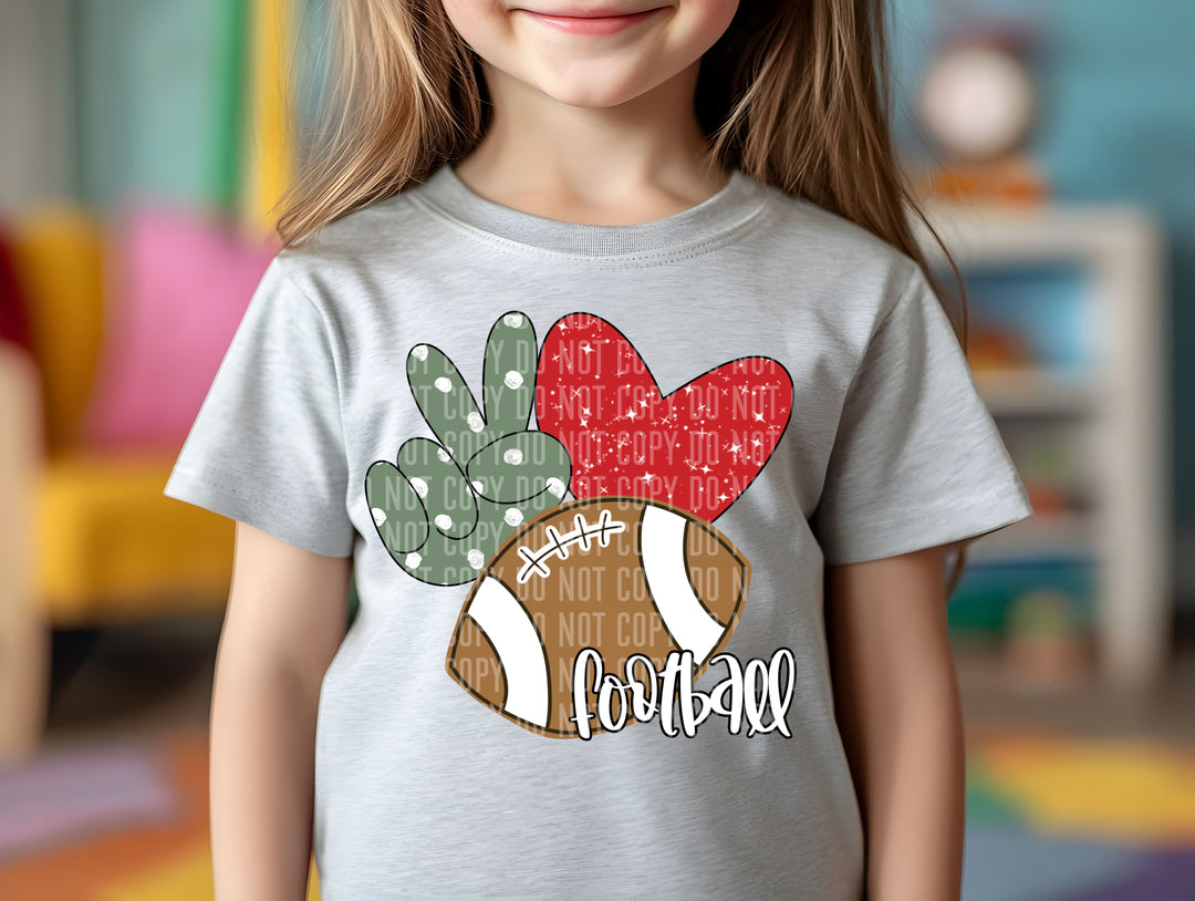 Peace Love DTF Print