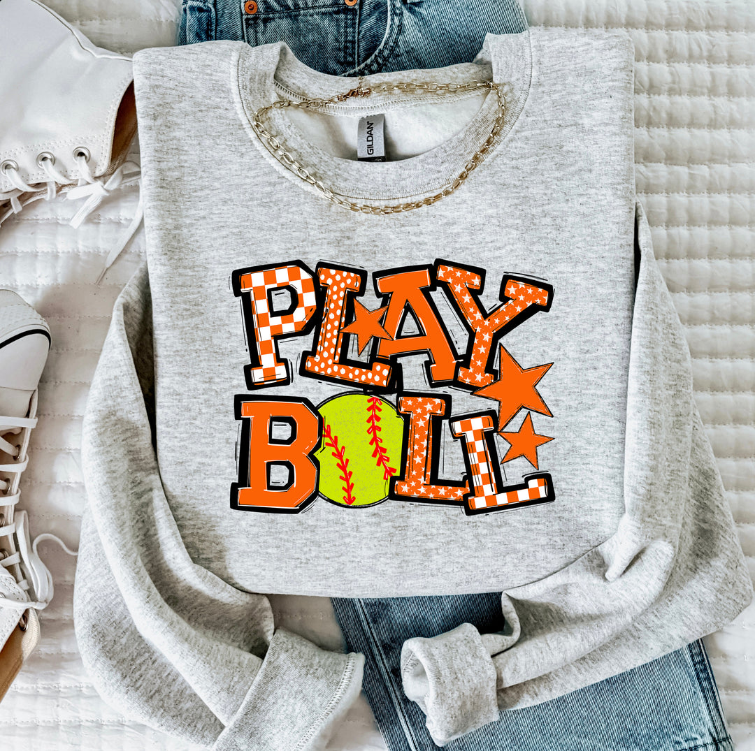 Play Ball Softball DTF Print