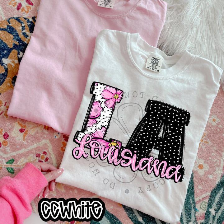 Pink Floral States DTF Print