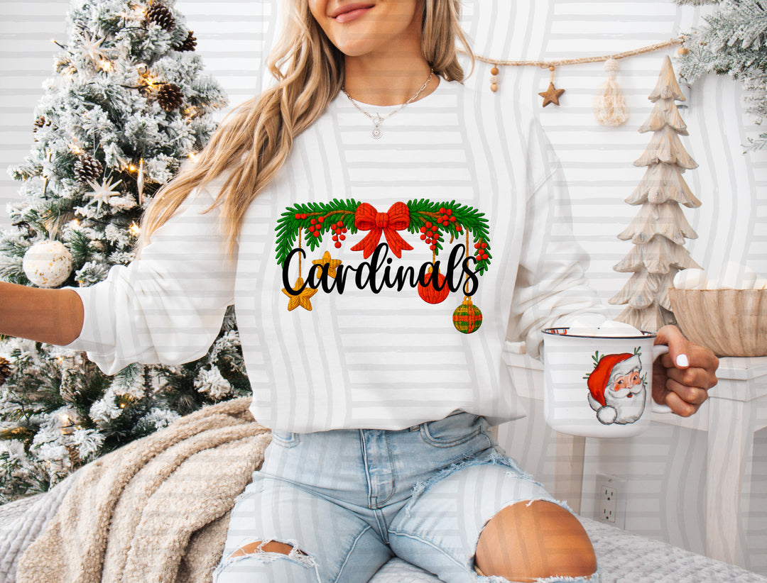 Christmas Wreath Mascots DTF Print