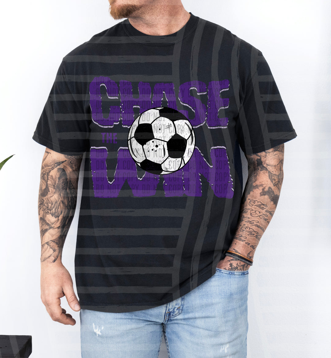 Chase The Win Soccer DTF Print