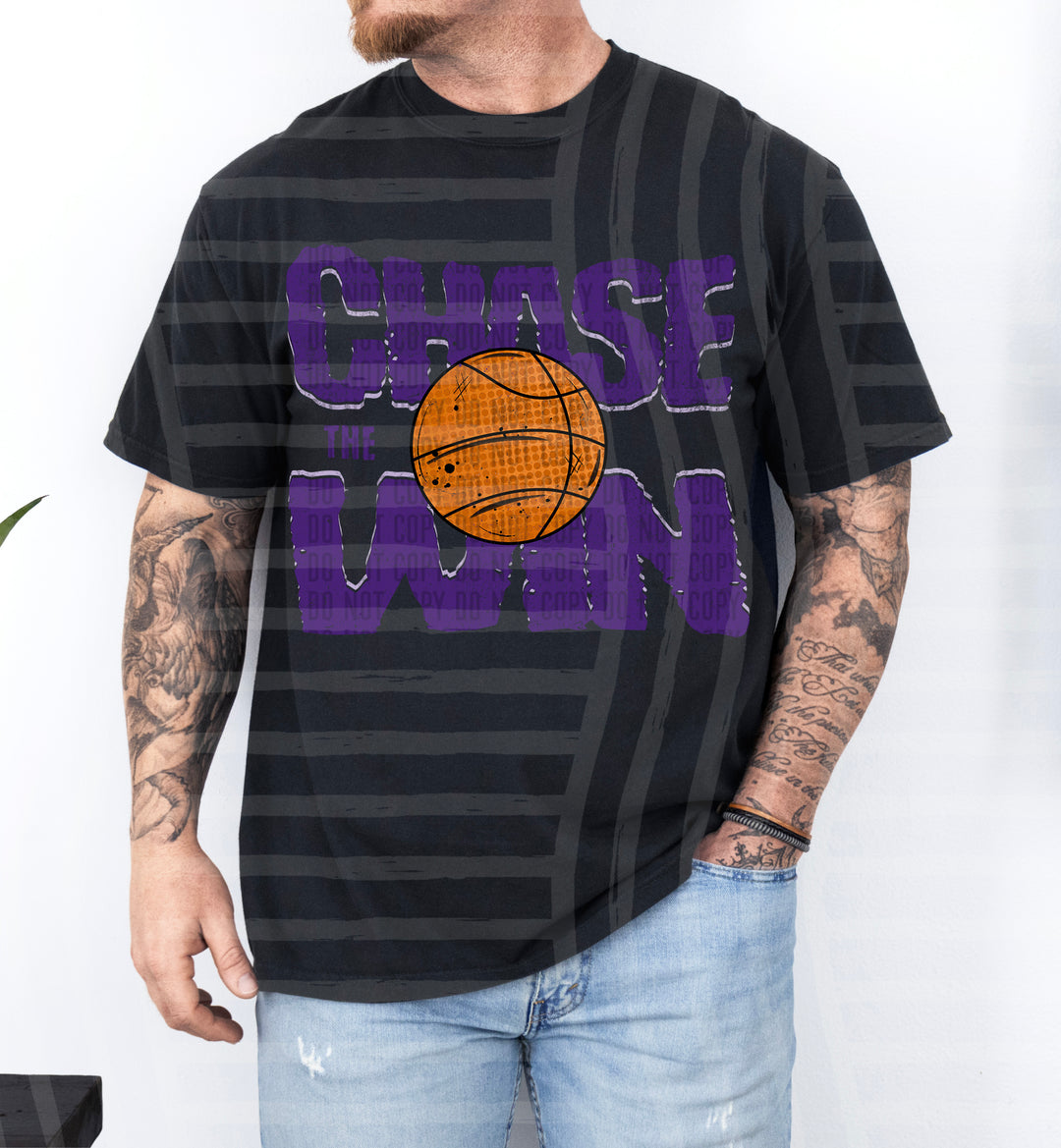 Chase The Win Basketball DTF Print