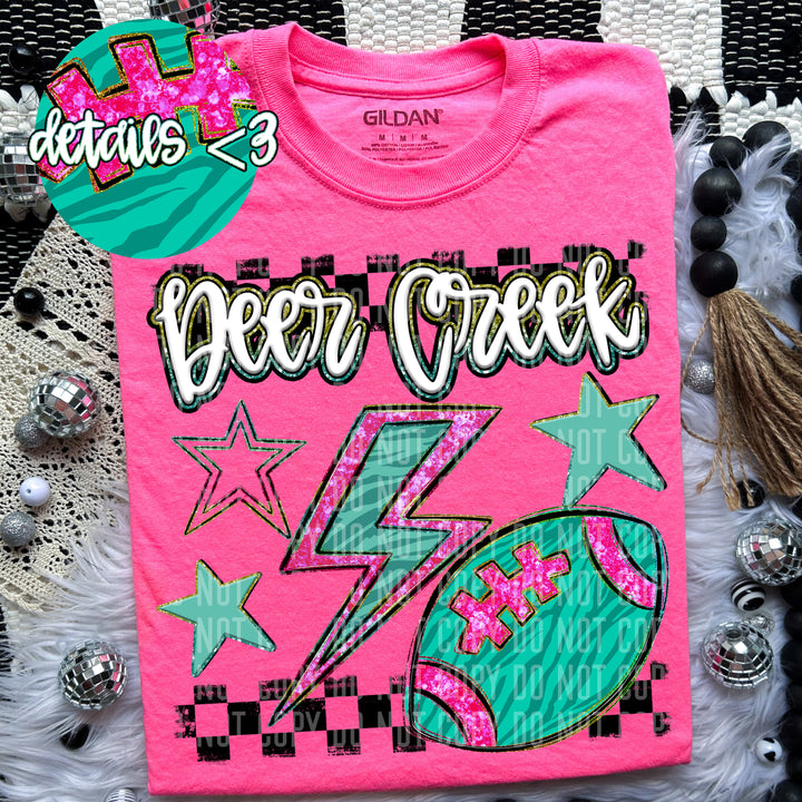 Football Bolt DTF Print
