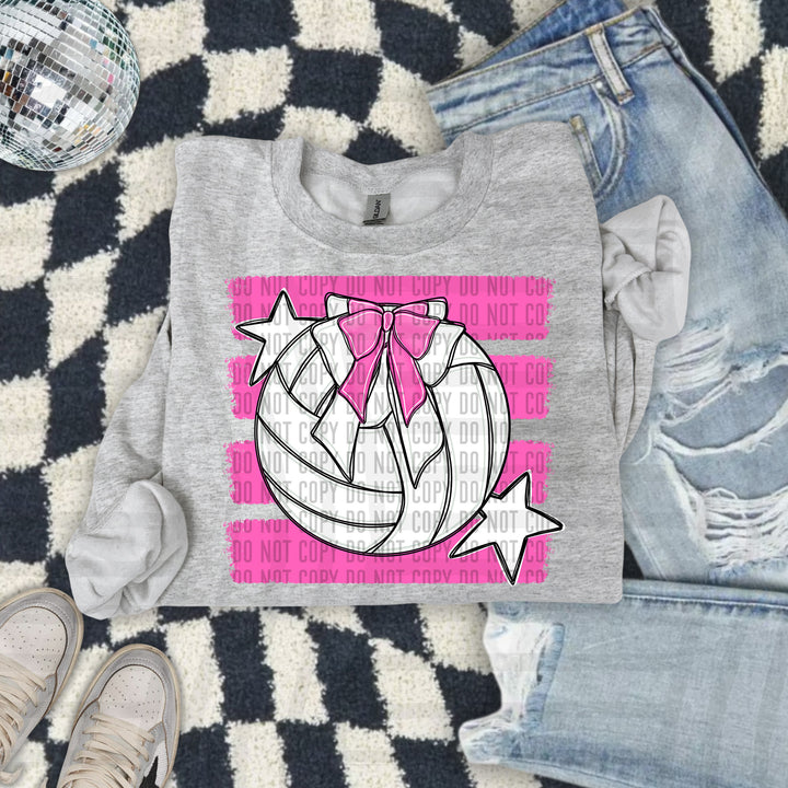 Volleyball Bow DTF Print