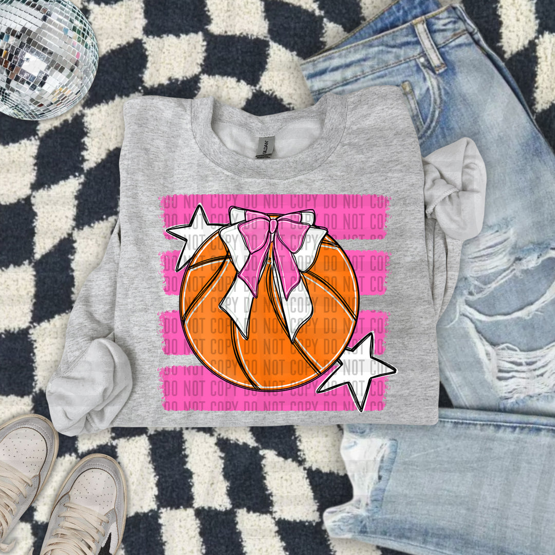 Basketball Bow DTF Print