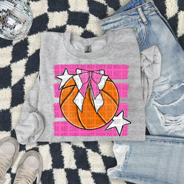 Basketball Bow DTF Print